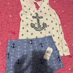 Nautica shorts and tank top girls outfit
